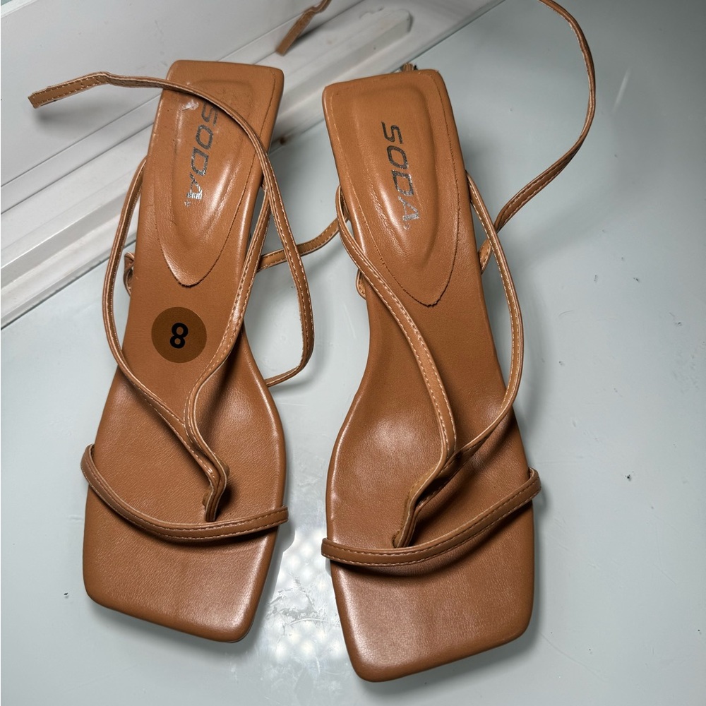 Soda Brown Women's heels